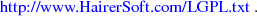http://w ww .H airerS oft.com /LGP L.txt . 